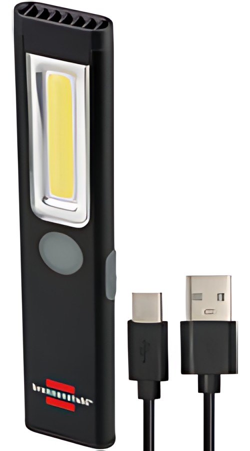 brennenstuhl Lampe de poche LED rechargeable PL 200 AC, noir