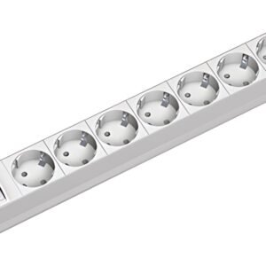 BACHMANN multiprise 19", 8 prises, avec interrupteur