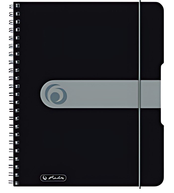 herlitz Cahier à spirales easy orga to go, A5, noir