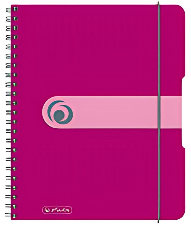 herlitz Cahier à spirales easy orga to go, A5, framboise