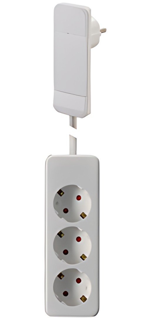 Fiche plate BACHMANN SMART PLUG avec multiprise 3 prises