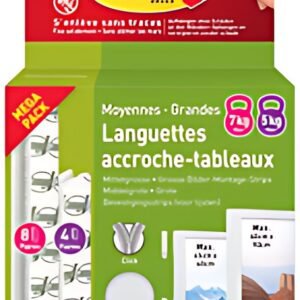 3M Command Languettes de fixation pour cadres, multipack M/L