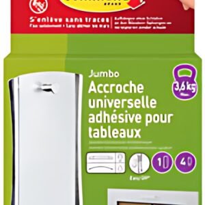 3M Command Crochet de fixation universel, XL, argent