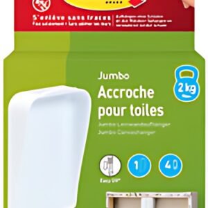 3M Command Accroche pour toiles Jumbo, blanc