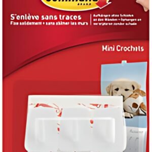 3M Command Mini-crochet,  plastique, taille: S, blanc