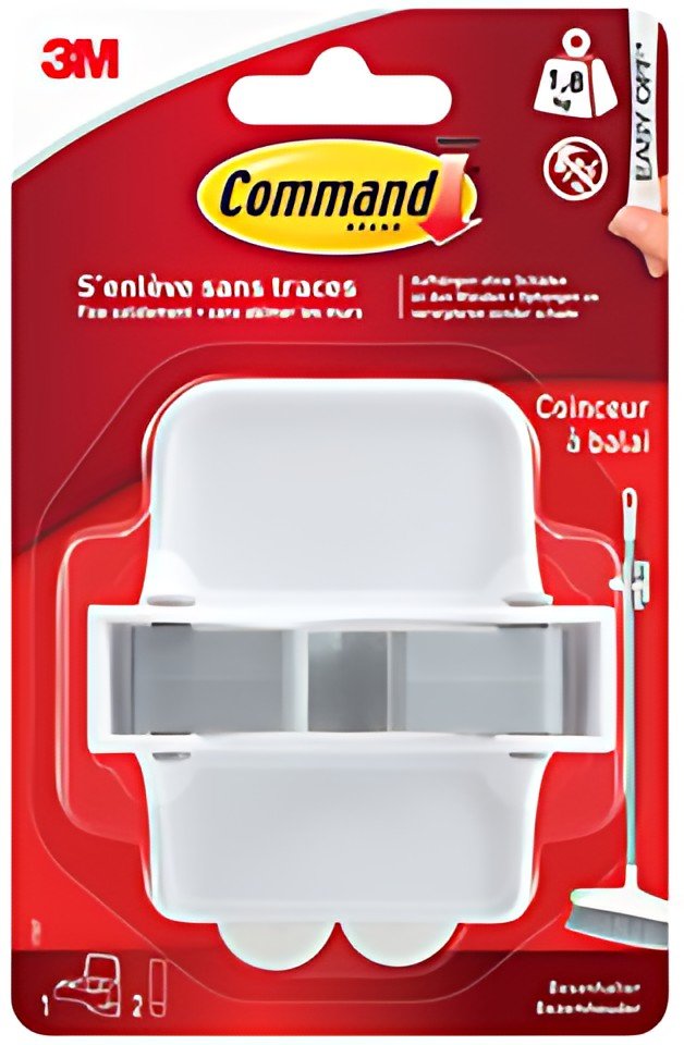 3M Command Porte-balais pour manche de diamètre: 25 mm