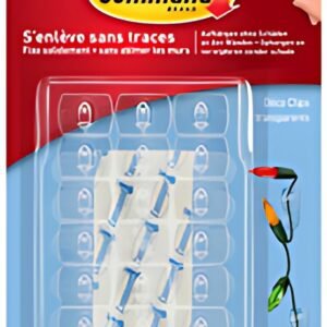3M Command Clip décoratif, plastique, taille XS, transparent