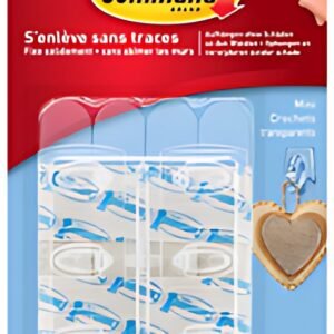 3M Command Mini-crochet, plastique, taille S, transparent
