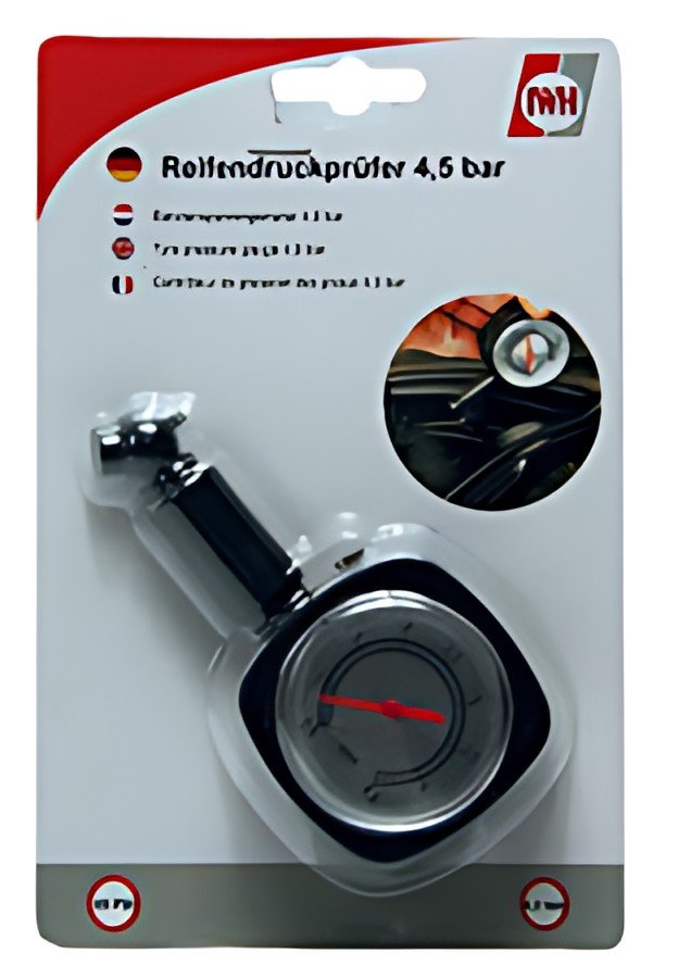 IWH Manomètre pour pneu, analogue, 4,5 bars