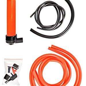 IWH Pompe à air et à siphon, noir/rouge