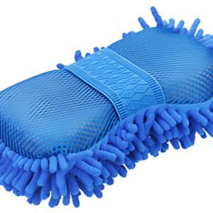 IWH Eponge microfibre, 250 x 120 x 60 mm, bleu