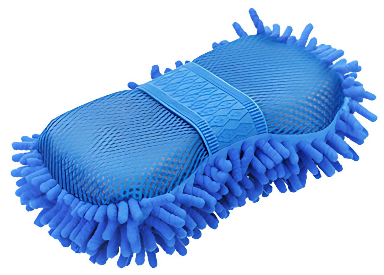 IWH Eponge microfibre, 250 x 120 x 60 mm, bleu