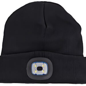 IWH Bonnet avec lampe LED, noir