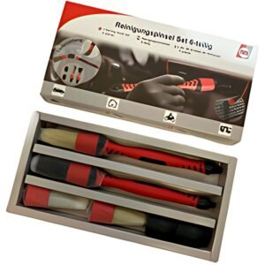 IWH Set de pinceaux d'entretien voiture & maison, 6 pièces