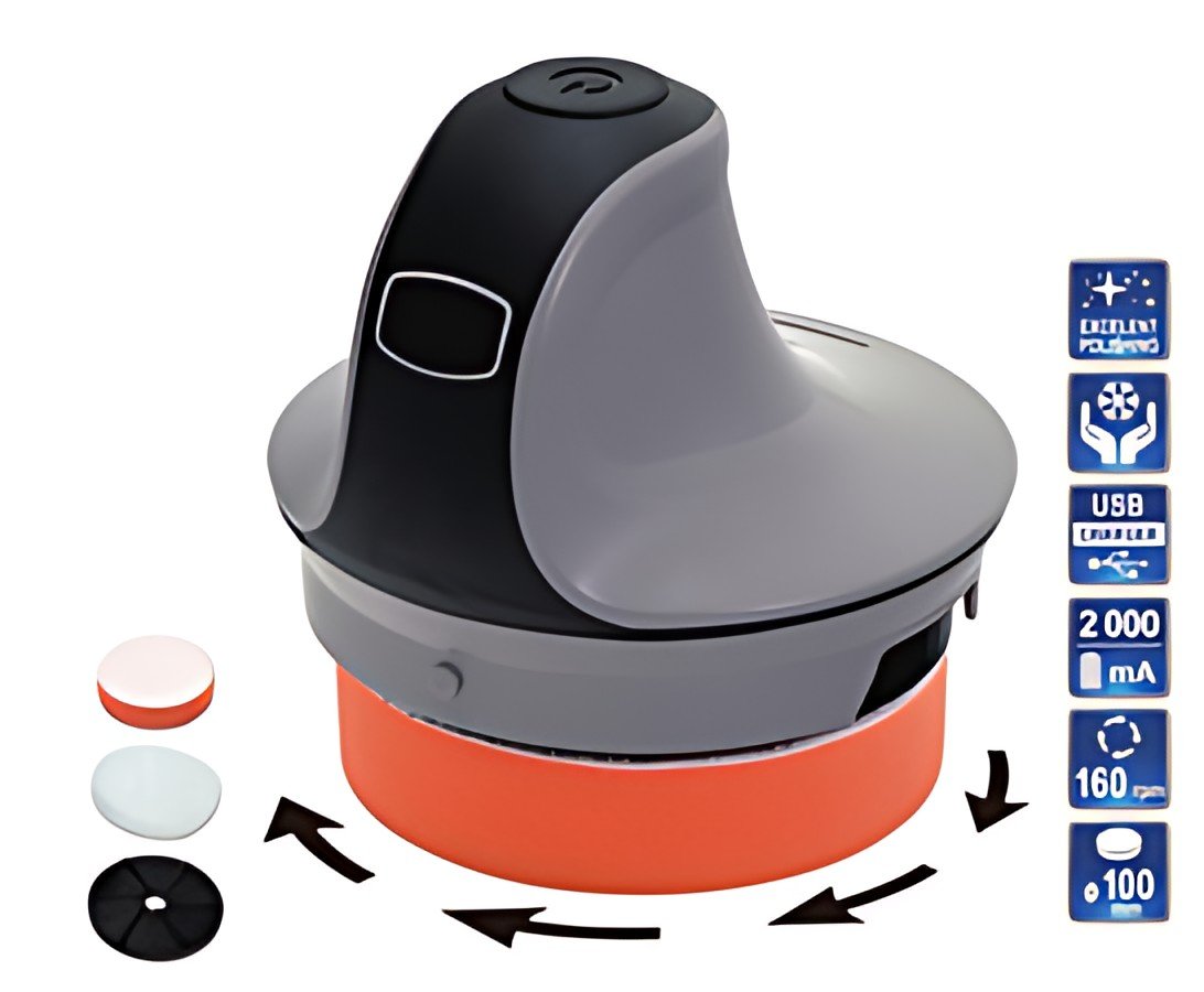IWH Gratte-givre/polisseuse électrique sans fil, 3,6 volts