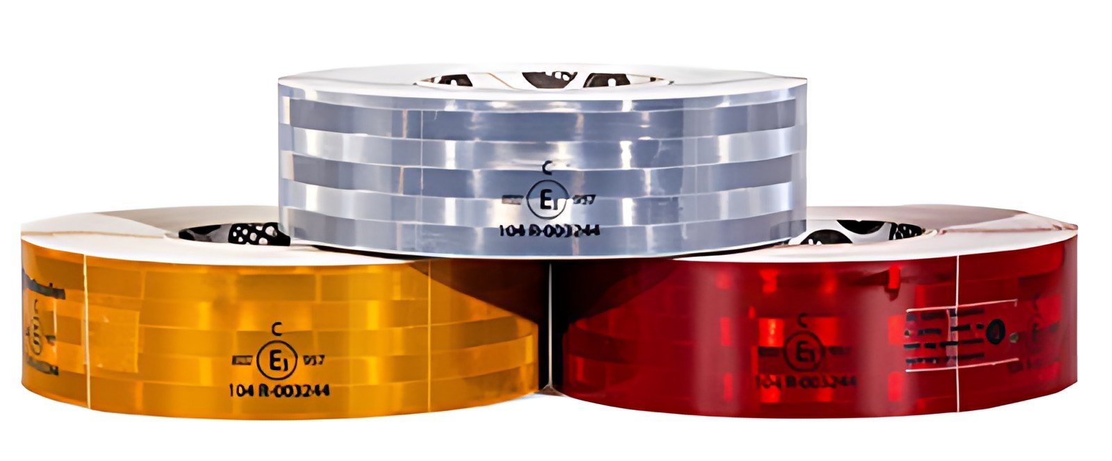 IWH Contour de sécurité ECE-104, 50 mm x 50 m, rouge