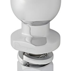 IWH Rotule d'attelage, boule de 50 mm, argent