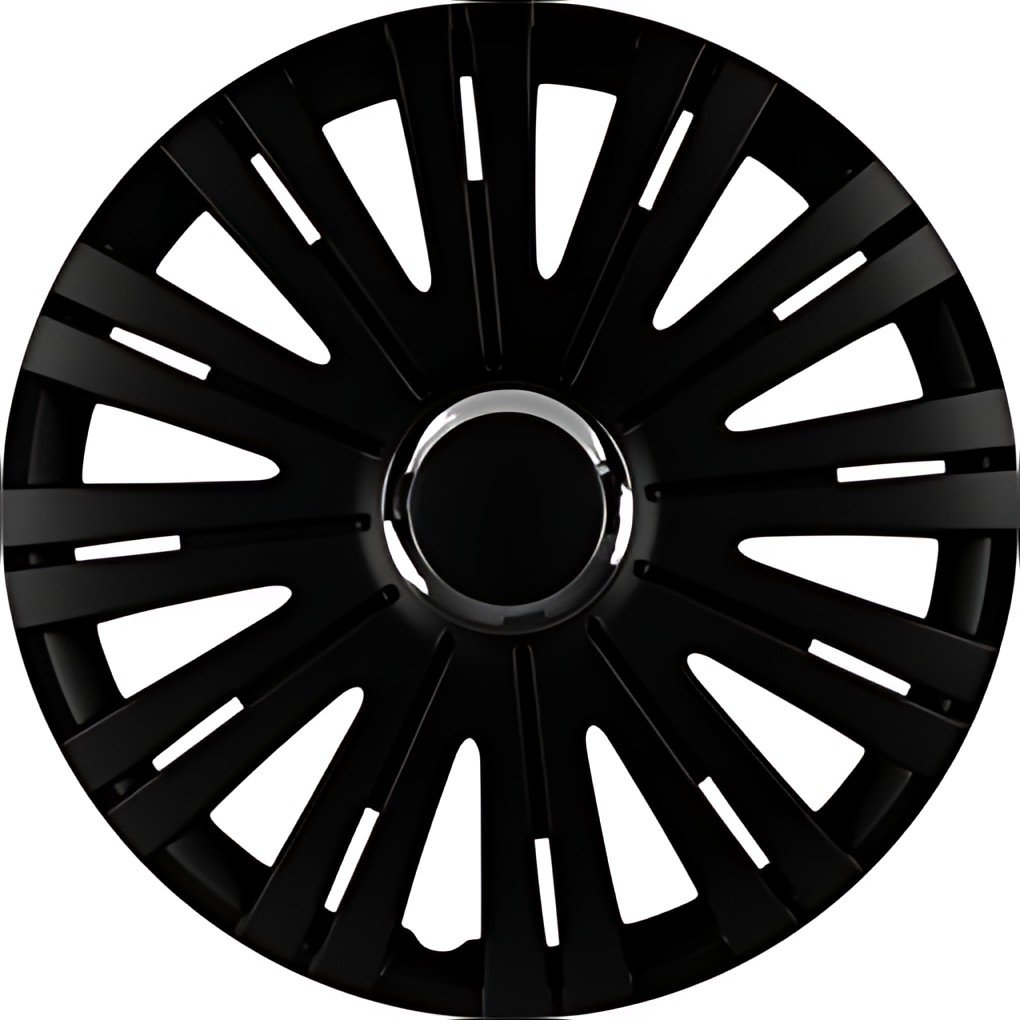 IWH Enjoliveur "Monaco", noir/chrome, 14" (35,56 cm)