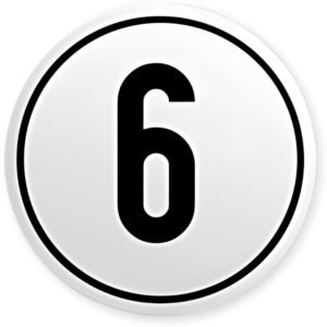 IWH Geschwindigkeitsschild 60 km/h, selbstklebend