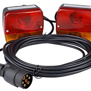 IWH Anhänger-Rückleuchte mit Magnetfuß, 6 Funktionen, 12V