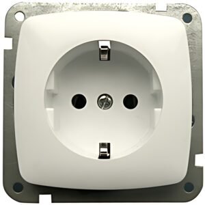 Prise de contact de protection uniTEC "ROMA", blanc polaire