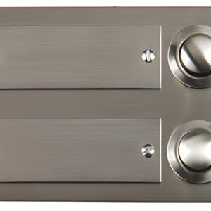 UniTEC Bouton pour sonnette, en zinc moulé, 2 boutons