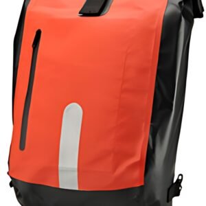 FISCHER Sacoche de vélo, imperméable, rouge / noir