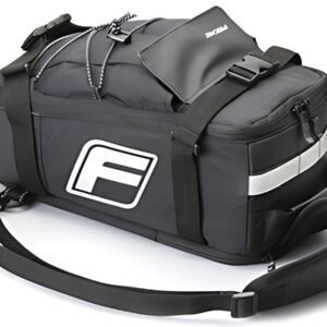 FISCHER Sac pour porte-bagage de vélo 2 en 1, noir