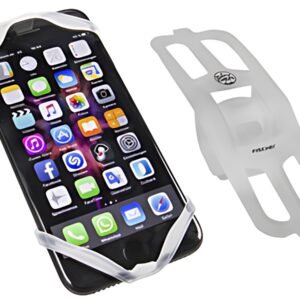 FISCHER Support smartphone pour vélo en silicone, blanc