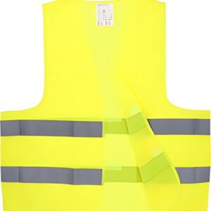 cartrend Gilet de sécurité, EN ISO 20471, jaune