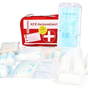 cartrend Trousse auto de premiers secours, rouge