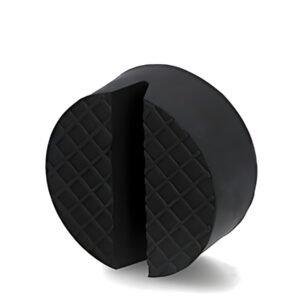 cartrend Coussin en caoutchouc pour cric de levage, noir