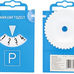 uniTEC Disque de stationnement avec ventouses, bleu