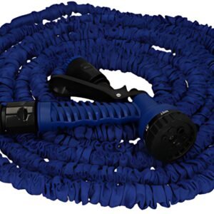 cartrend Tuyau d'arrosage, extensible, 5 à 15 mètres, bleu