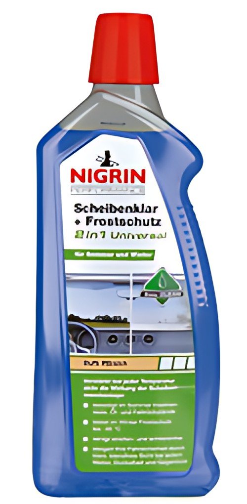 NIGRIN Performance vitre de voiture transparente + protection antigel 2en1, 1l