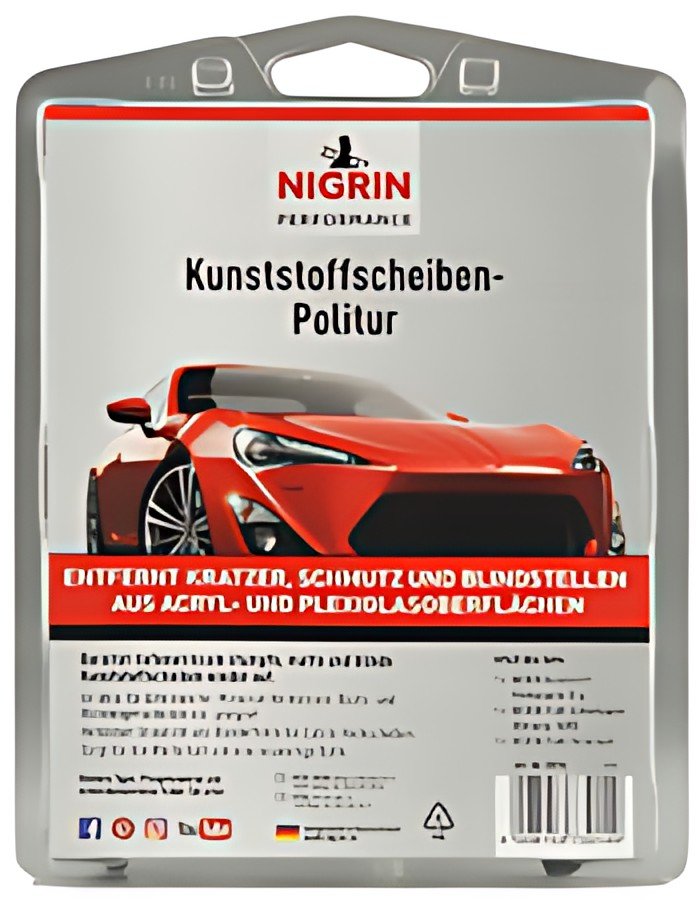 NIGRIN Kunststoffscheiben-Politur Set, 3-teilig