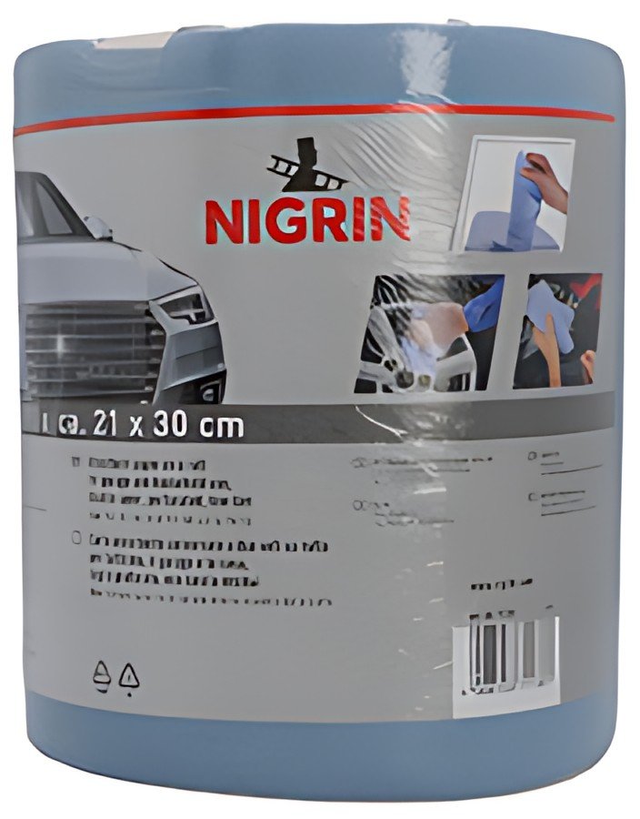 NIGRIN Rouleau de papier nettoyant, 2 couches, bleu