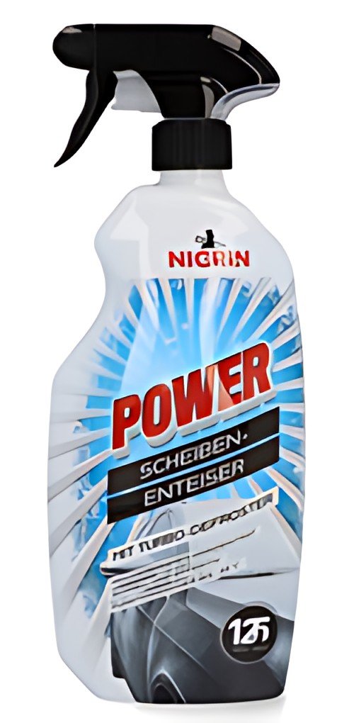 NIGRIN Dégivreur de vitres de voiture POWER, pulvérisateur à pompe 750 ml