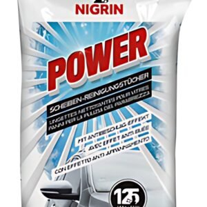 NIGRIN chiffons de nettoyage pour vitres de voiture POWER, paquet plat