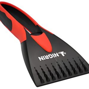 NIGRIN Grattoir à glace 2K, longueur: 210 mm, noir/rouge