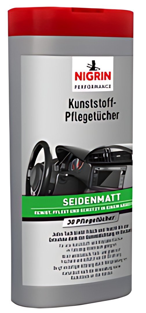 NIGRIN Kunststoff-Pflegetücher seidenmatt, Spenderbox