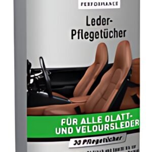 NIGRIN Leder-Pflegetücher, Spenderbox