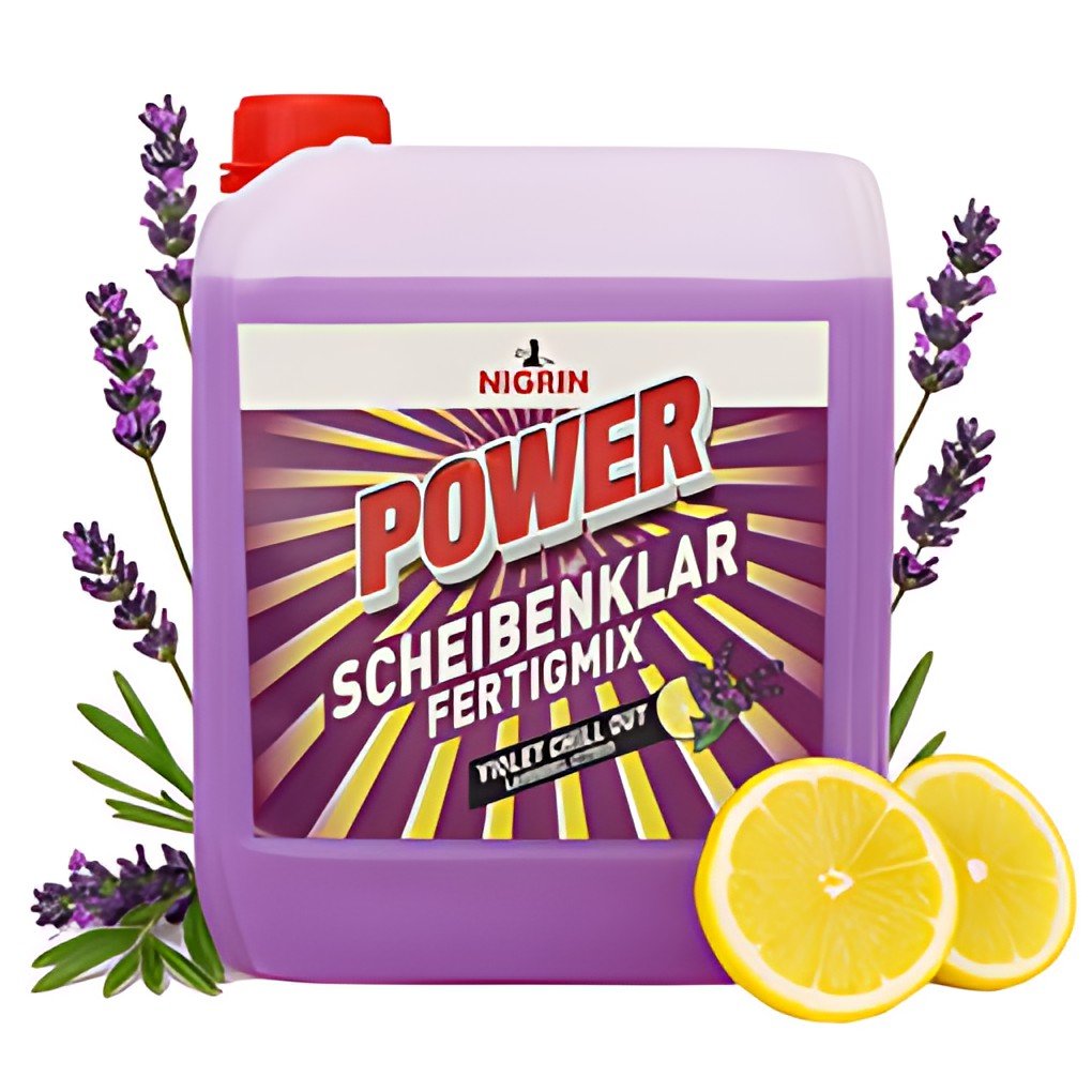 NIGRIN POWER antigel pour vitres de voiture lavande-agrumes, 5 l