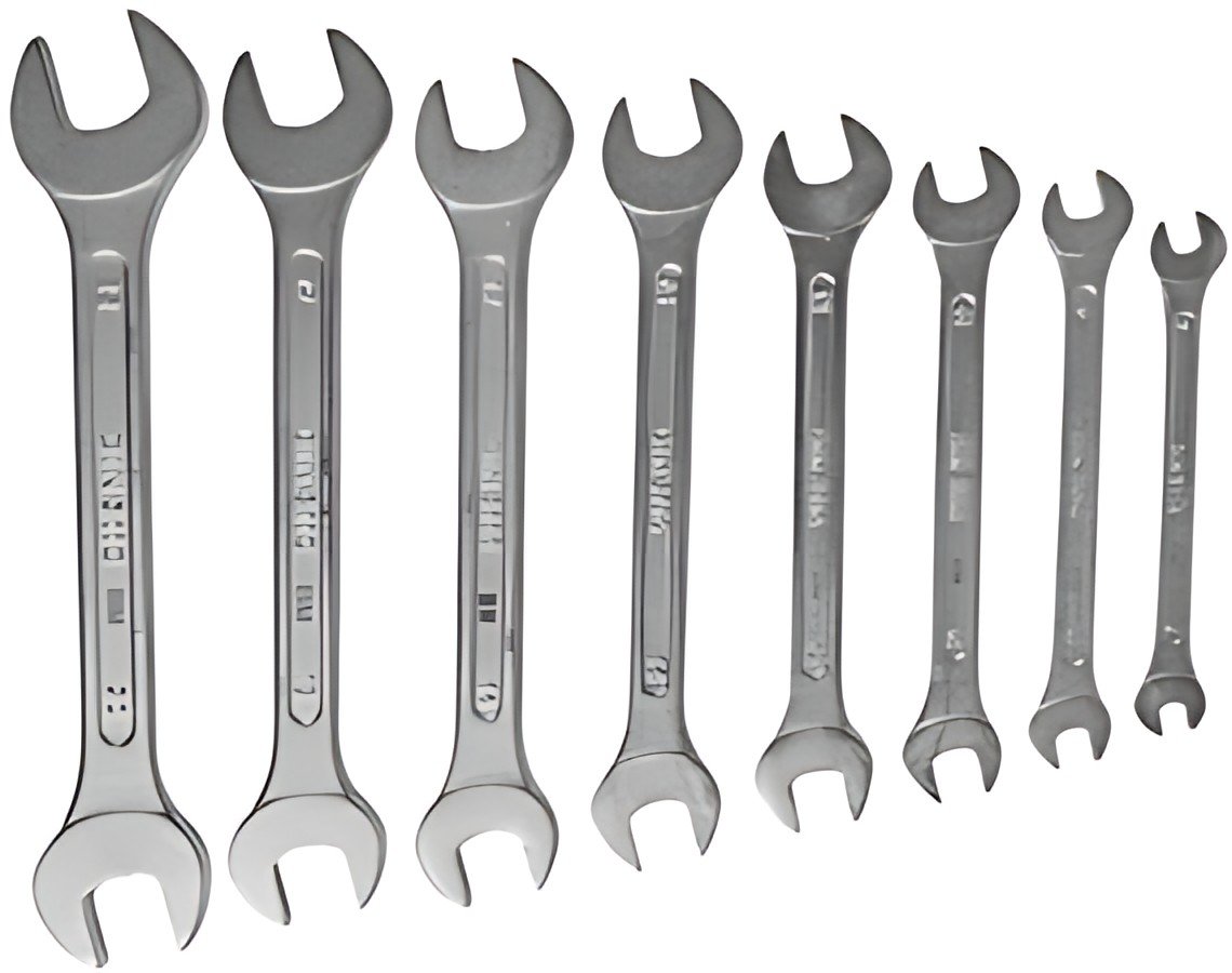 BRÜDER MANNESMANN Jeu de clé à fourche, 8 pièces