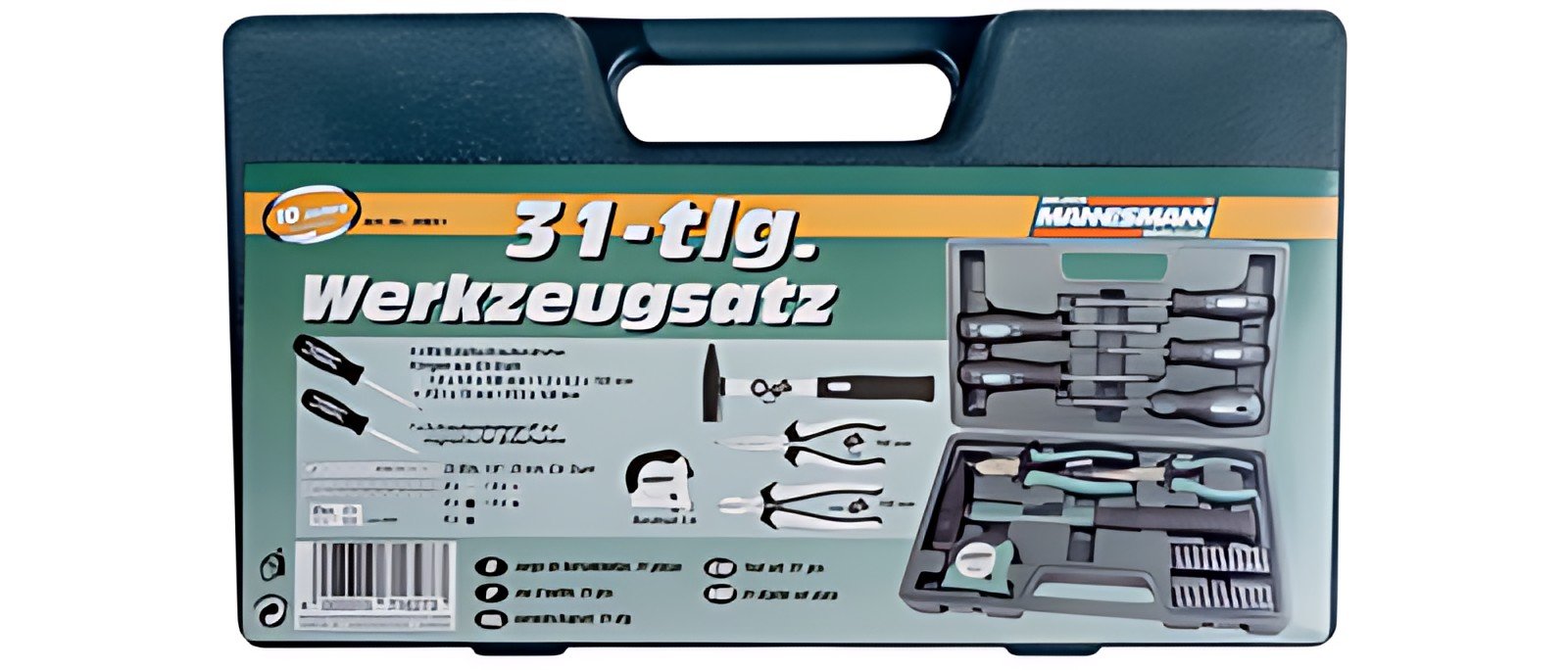 BRÜDER MANNESMANN Ensemble d'outils, 31 pièces, en coffret