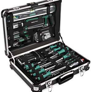 BRÜDER MANNESMANN Malette à outils, 160 pièces, coffre alu