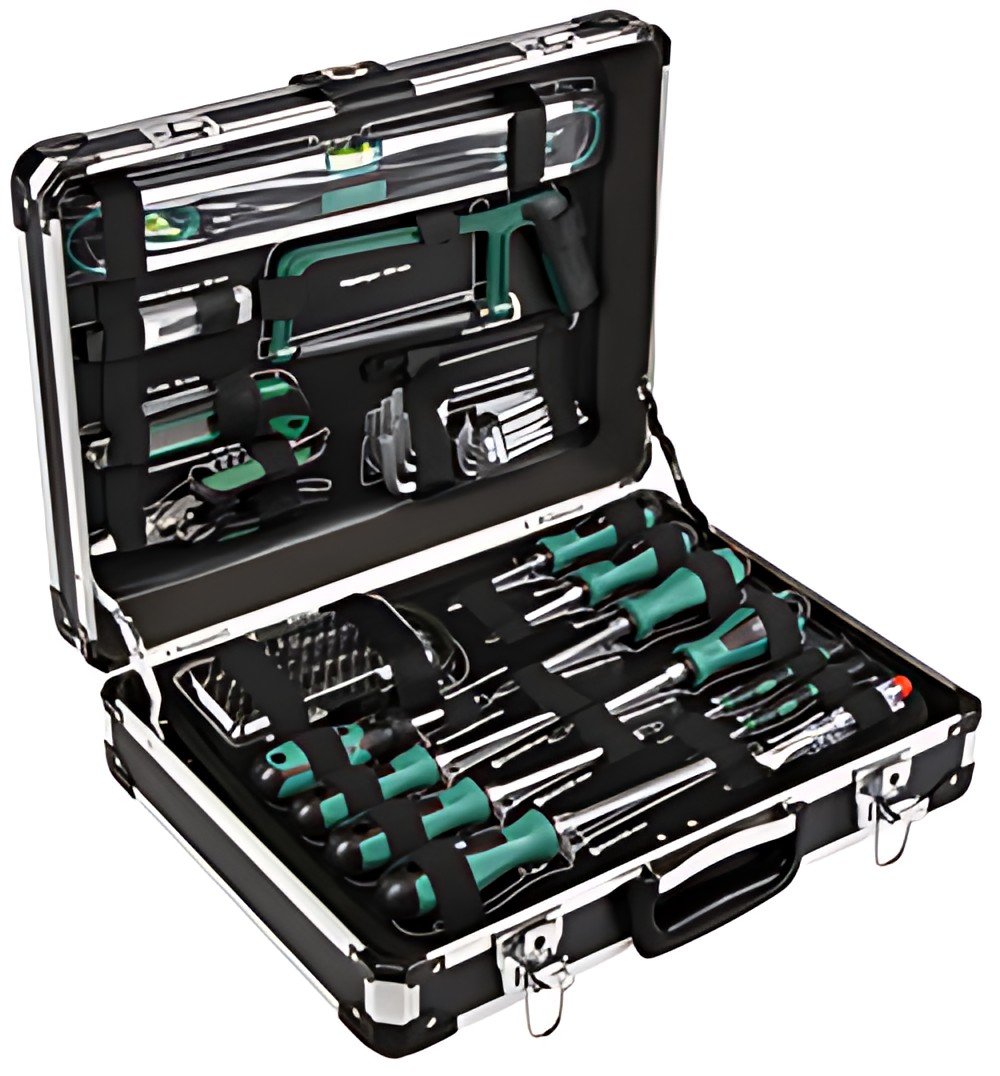 BRÜDER MANNESMANN Malette à outils, 160 pièces, coffre alu