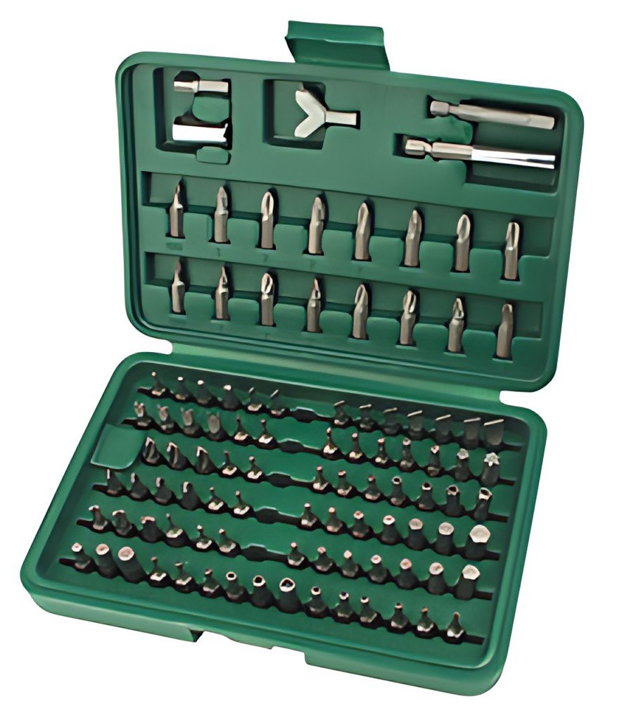 BRÜDER MANNESMANN Jeu d'embouts, 100 pièces, boîte