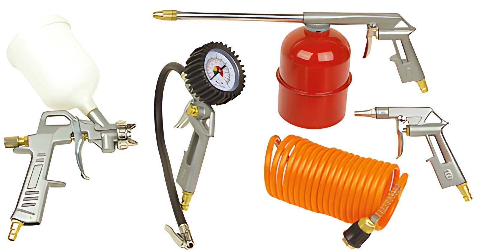 BRÜDER MANNESMANN Kit air comprimé, 5 pièces