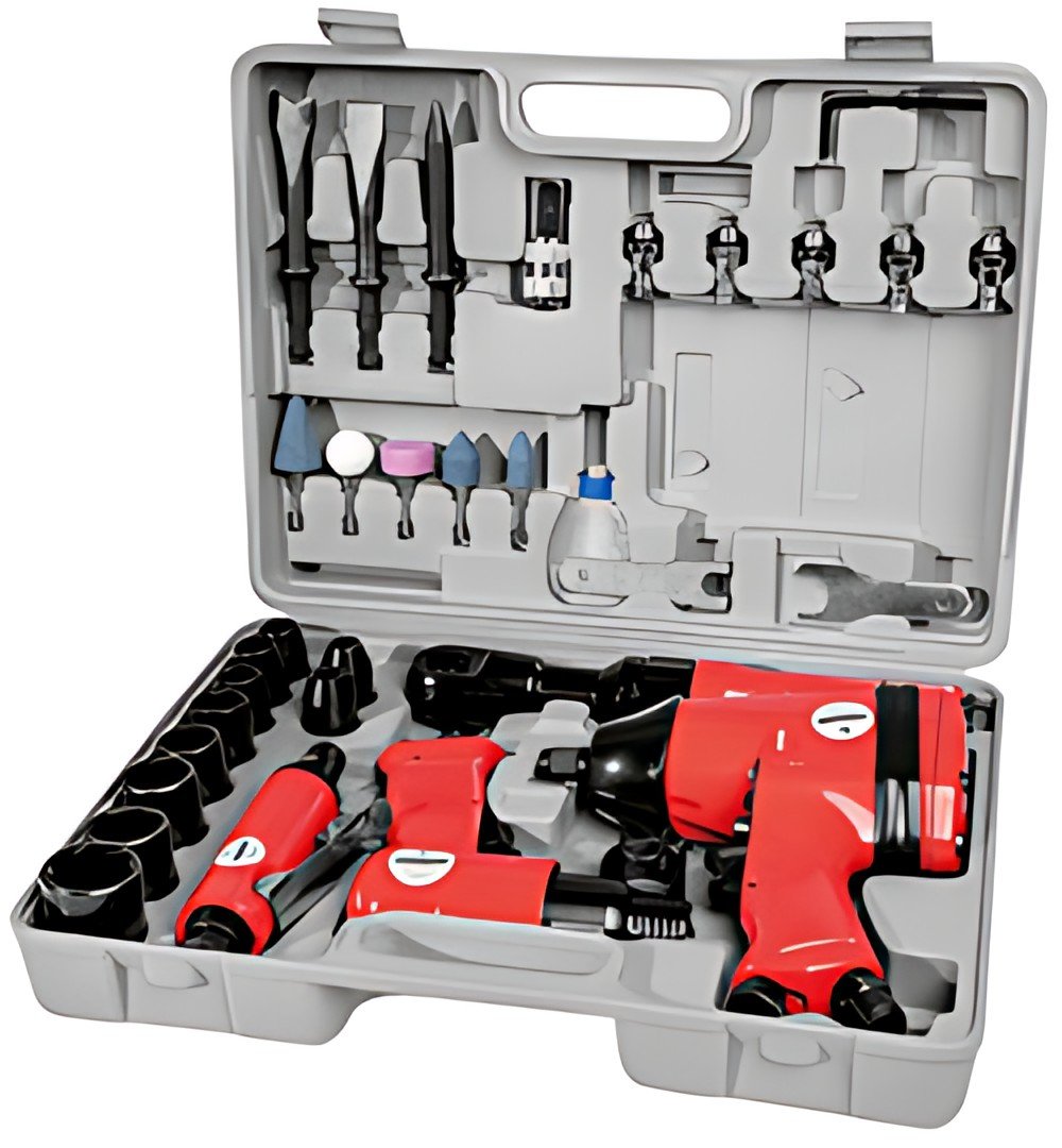 BRÜDER MANNESMANN Kit d'outils pneumatiques, 33 pièces